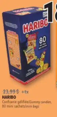 Familiprix HARIBO, Gummy candies, 80 mini bags offer
