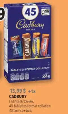 Familiprix CADBURY, Candy, 45 treat size bars offer