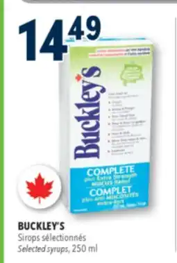 Familiprix BUCKLEY'S, Selected syrups, 250 ml offer