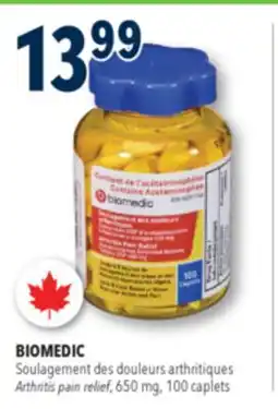 Familiprix BIOMEDIC, Arthritis pain relief, 650mg, 100caplets offer