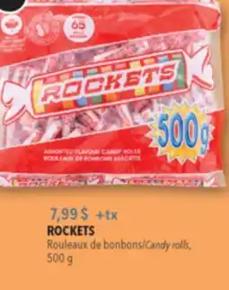 Familiprix ROCKETS Candy rolls, 500 g offer