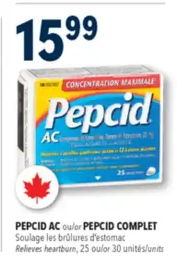 Familiprix PEPCID AC, Relieves heartburn, 25 units offer