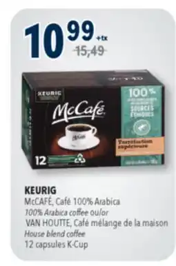 Familiprix KEURIG, McCAFÉ, 100% Arabica coffee, 12 K-Cup capsules offer