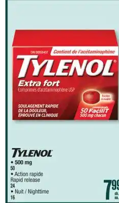 Jean Coutu TYLENOL 500 mg offer