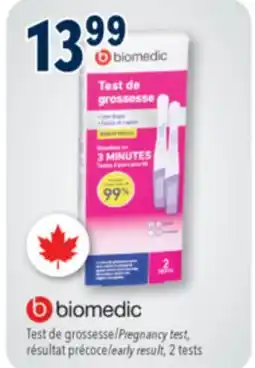 Familiprix BIOMEDIC, Pregnancy test, early result, 2tests offer