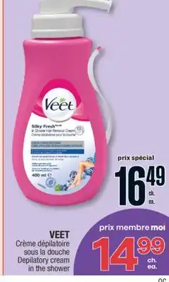 Jean Coutu VEET Depilatory cream in the shower offer