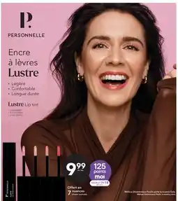 Jean Coutu PERSONNELLE Lustre Lip tint offer
