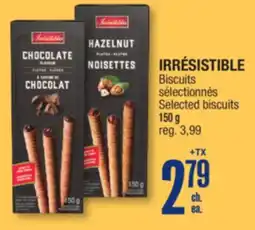 Jean Coutu IRRÉSISTIBLE Selected biscuits offer