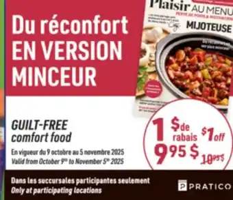 Jean Coutu GUILT-FREE COMFORT FOOD offer