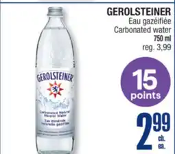 Jean Coutu GEROLSTEINER Carbonated water offer