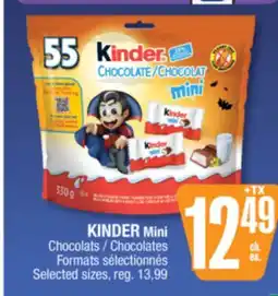 Jean Coutu KINDER Mini Chocolates Selected sizes offer