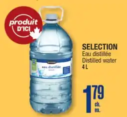 Jean Coutu SELECTION Distilled water offer