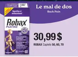 Jean Coutu ROBAX Back Pain Caplets offer