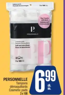 Jean Coutu PERSONNELLE Cosmetic pads offer