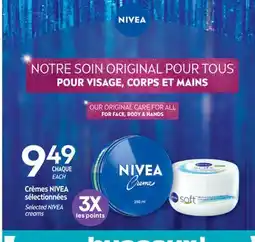 Jean Coutu NIVEA Selected creams offer