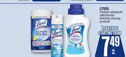 Jean Coutu LYSOL Selected cleaning products offer