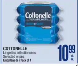 Jean Coutu COTTONELLE Selected wipes offer