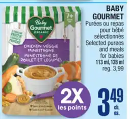 Jean Coutu BABY GOURMET Selected purees and meals for babies offer