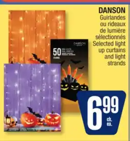 Jean Coutu DANSON Selected light up curtains and light strands offer