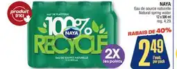 Jean Coutu NAYA Natural spring water offer