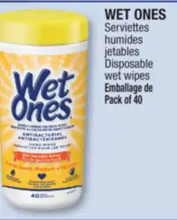 Jean Coutu WET ONES Disposable wet wipes offer