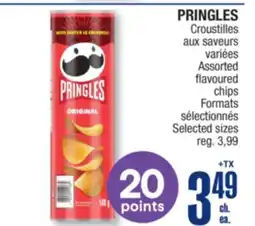 Jean Coutu PRINGLES Assorted flavoured chips offer
