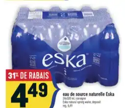 Marché Adonis EAU DE SOURCE NATURELLE ESKA | ESKA NATURAL SPRING WATER offer