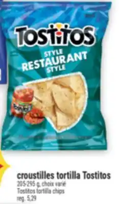 Marché Adonis CROUSTILLES TORTILLA TOSTITOS |TOSTITOS TORTILLA CHIPS offer