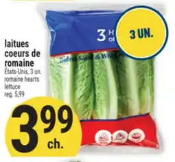 Marché Adonis LAITUES COEURS DE ROMAINE | ROMAINE HEARTS LETTUCE offer