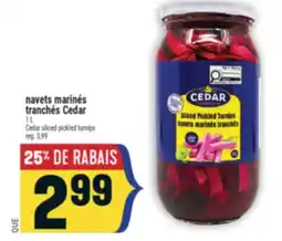 Marché Adonis NAVETS MARINÉS TRANCHÉS CEDAR | CEDAR SLICED PICKLED TURNIPS offer