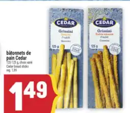 Marché Adonis BÂTONNETS DE PAIN CEDAR | CEDAR BREAD STICKS offer