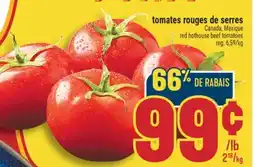 Marché Adonis TOMATES ROUGES DE SERRES | RED HOTHOUSE BEEF TOMATOES offer