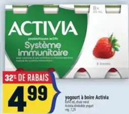 Marché Adonis YOGOURT À BOIRE ACTIVIA | ACTIVIA DRINKABLE YOGURT offer