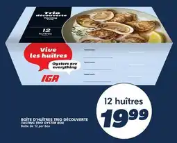 IGA TASTING TRIO OYSTER BOX offer