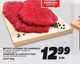 IGA TENDERIZED OR SANDWICH STEAK offer