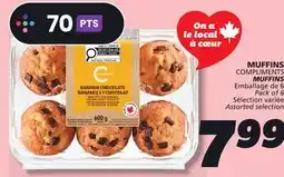 IGA COMPLIMENTS MUFFINS offer