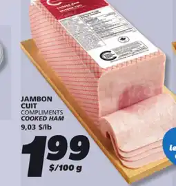 IGA COMPLIMENTS COOKED HAM offer