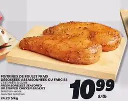 IGA C'EST PRÊT! À CUIRE FRESH BONELESS SEASONED OR STUFFED CHICKEN BREASTS offer