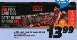 IGA BÂTON ROUGE FRESH PORK BACK RIBS offer