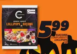 IGA COMPLIMENTS LOLLIPOPS offer