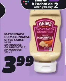 IGA HEINZ MAYONNAISE offer