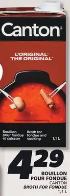 IGA CANTON BROTH FOR FONDUE offer