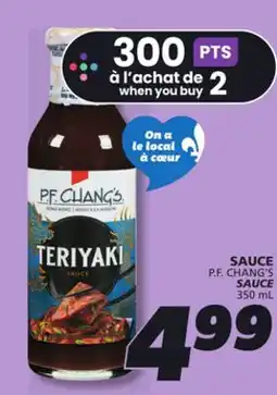 IGA P.F. CHANG'S SAUCE offer
