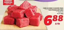 IGA FRESH STEWING BEEF CUBES offer