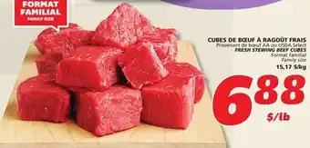 IGA FRESH STEWING BEEF CUBES offer