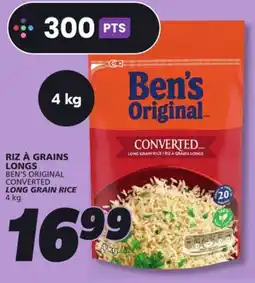 IGA BEN'S ORIGINAL CONVERTED LONG GRAIN RICE offer
