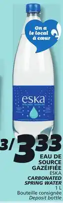 IGA ESKA CARBONATED SPRING WATER offer