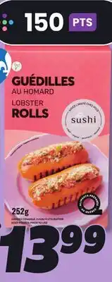 IGA SUSHI À LA MAISON FROZEN LOBSTER OR SHRIMP ROLLS offer