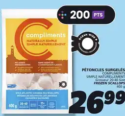 IGA COMPLIMENTS FROZEN SCALLOPS offer