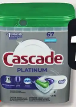 IGA CASCADE DISHWASHER DETERGENT offer